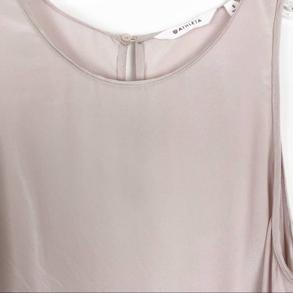 NWOT Athleta Women's Washable Silk Slit CYA Tank Tunic Small - Picture 4 of 7